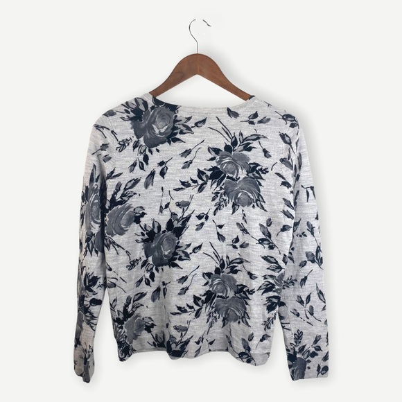 Talbots Pure Merino Wool Charming Cardigan Floral - Picture 5 of 6